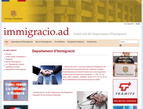 Department of Immigration - Andorra