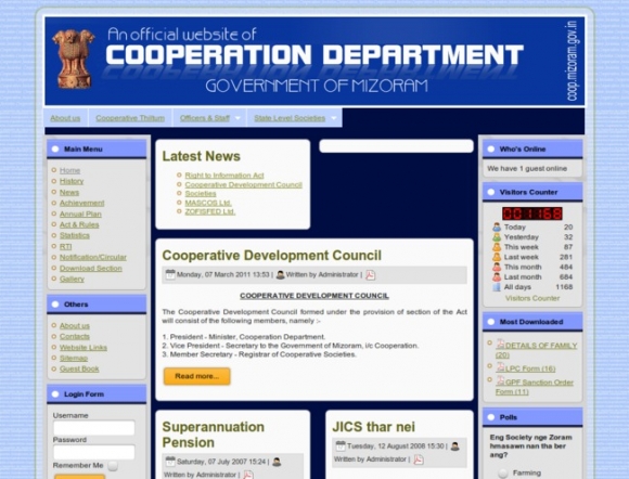 Government of Mizoram - Department of Cooperation