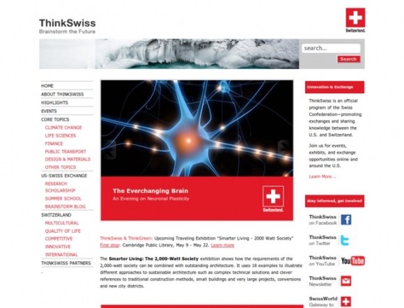 ThinkSwiss, An official program of the Swiss Confederation