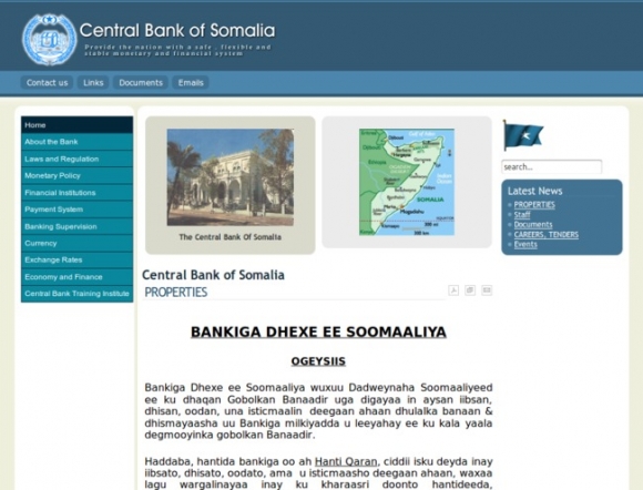 The Central Bank of Somalia