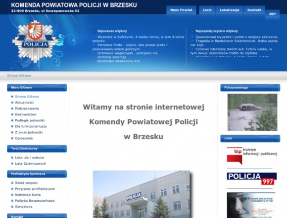 Police Headquarters in Brzesko