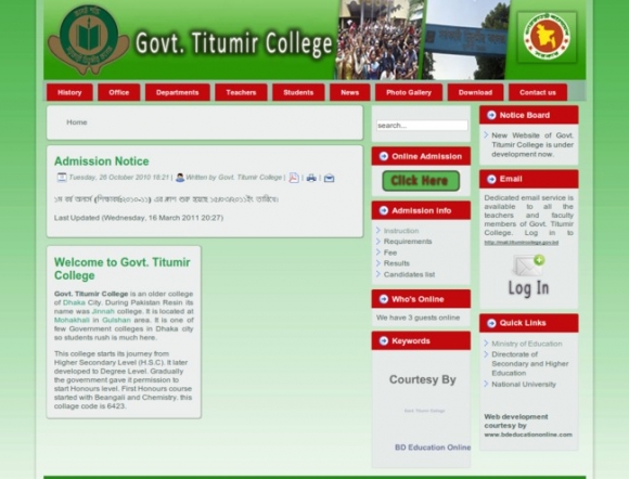 Govt Titumir College