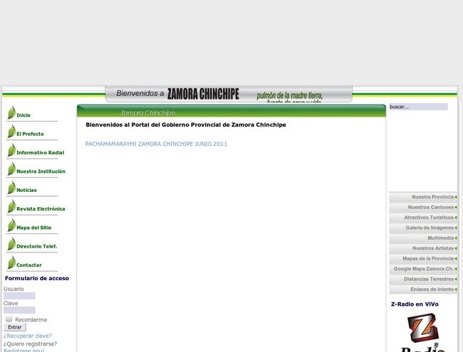 Gobierno Provincial de Zamora Chinchipe - Explore Government Websites ...